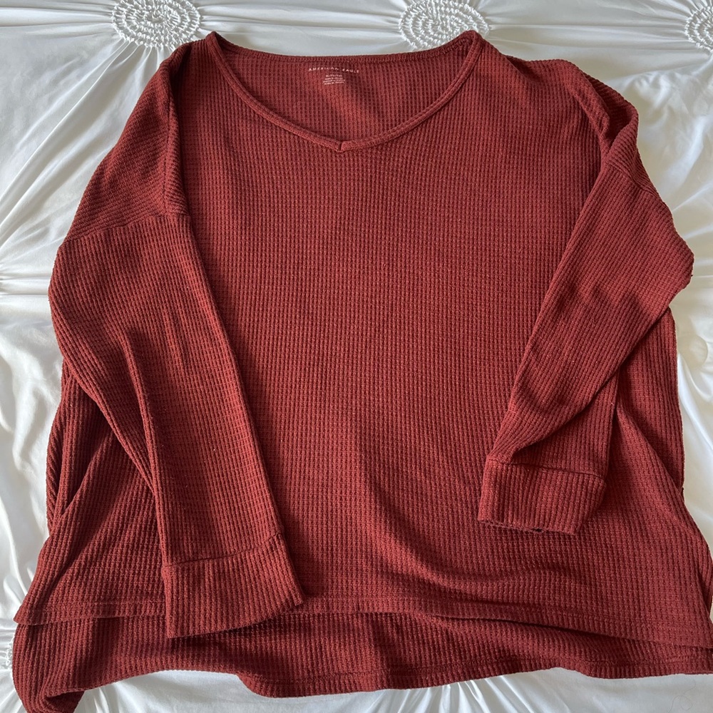 American Eagle Soft Long Sleeve V-Neck